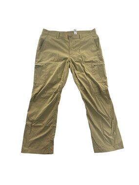 L.L. Bean Mens Cargo Pants Size 40x32 Tan Khaki Outdoors Stretch Relaxed Casual